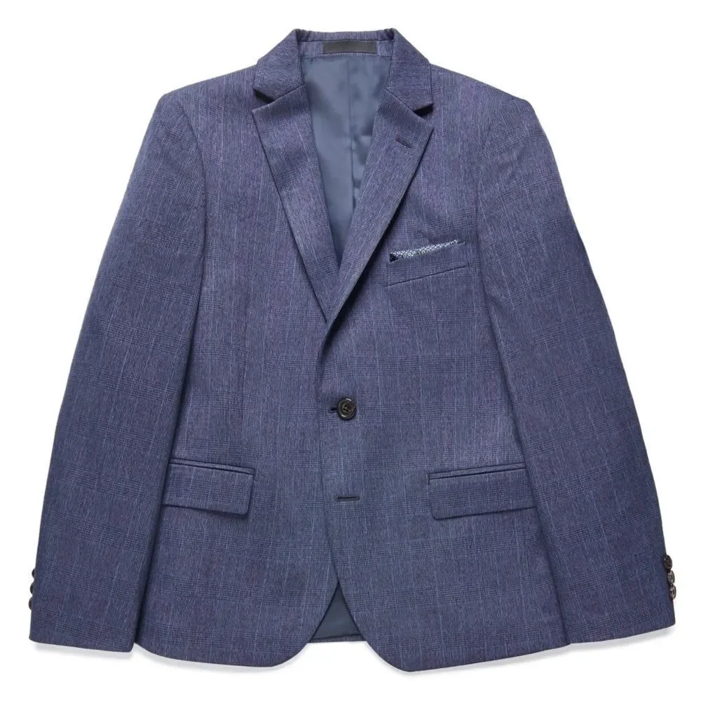 Lauren Ralph Lauren Big Boys Plaid Sport Coat - Navy, jacket suit 16R